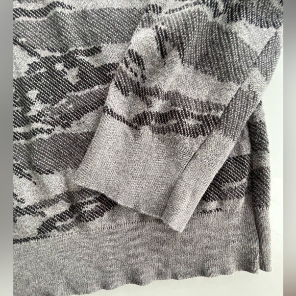 Calvin Klein Grey Camo Knit Sweater with CK Logo - Picture 3 of 6